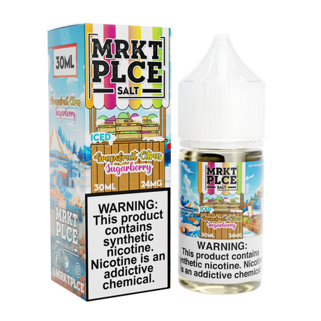 Iced Grapefruit Citrus Sugarberry by MRKT PLCE Salts 30mL with Packaging