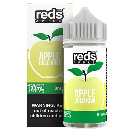 Gold Kiwi by 7Daze Reds 100mL with packaging