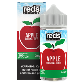 Apple Ice by 7Daze Reds 100mL with packaging