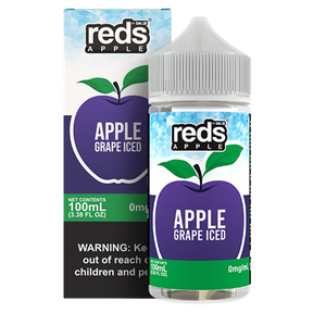 Grape Ice by 7Daze Reds 100mL with packaging