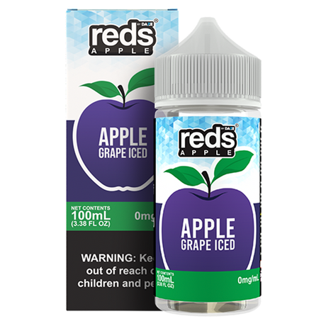 Grape Ice by 7Daze Reds 100mL with packaging