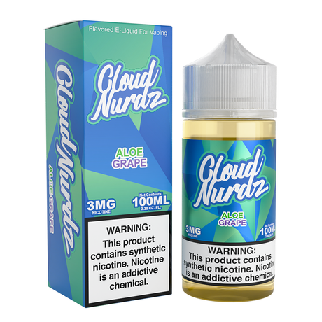 Aloe Grape | Cloud Nurdz | 100mL 3mg bottle with packaging