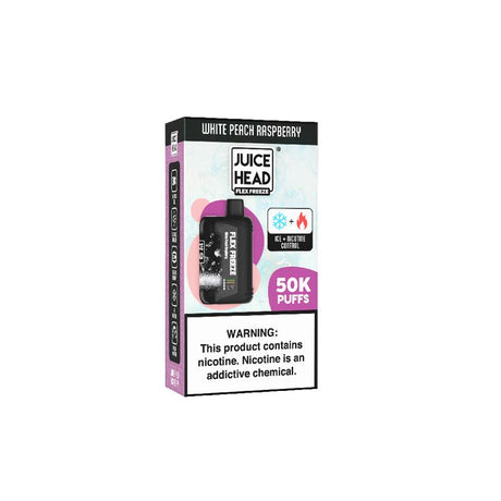 Juice Head Flex Freeze Disposable White Peach Raspberry packaging