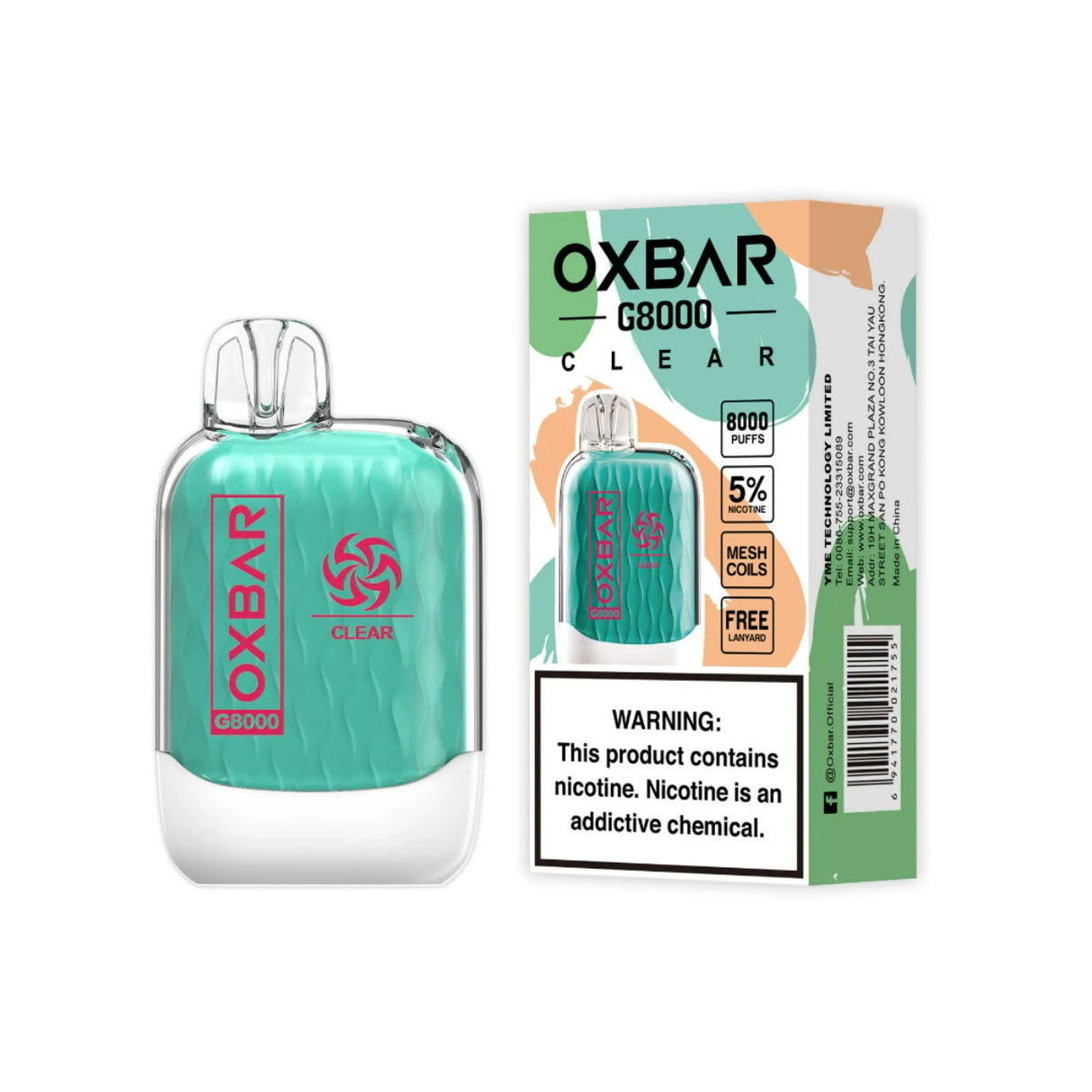 OXBAR G8000 Disposable Device - 8000 Puffs