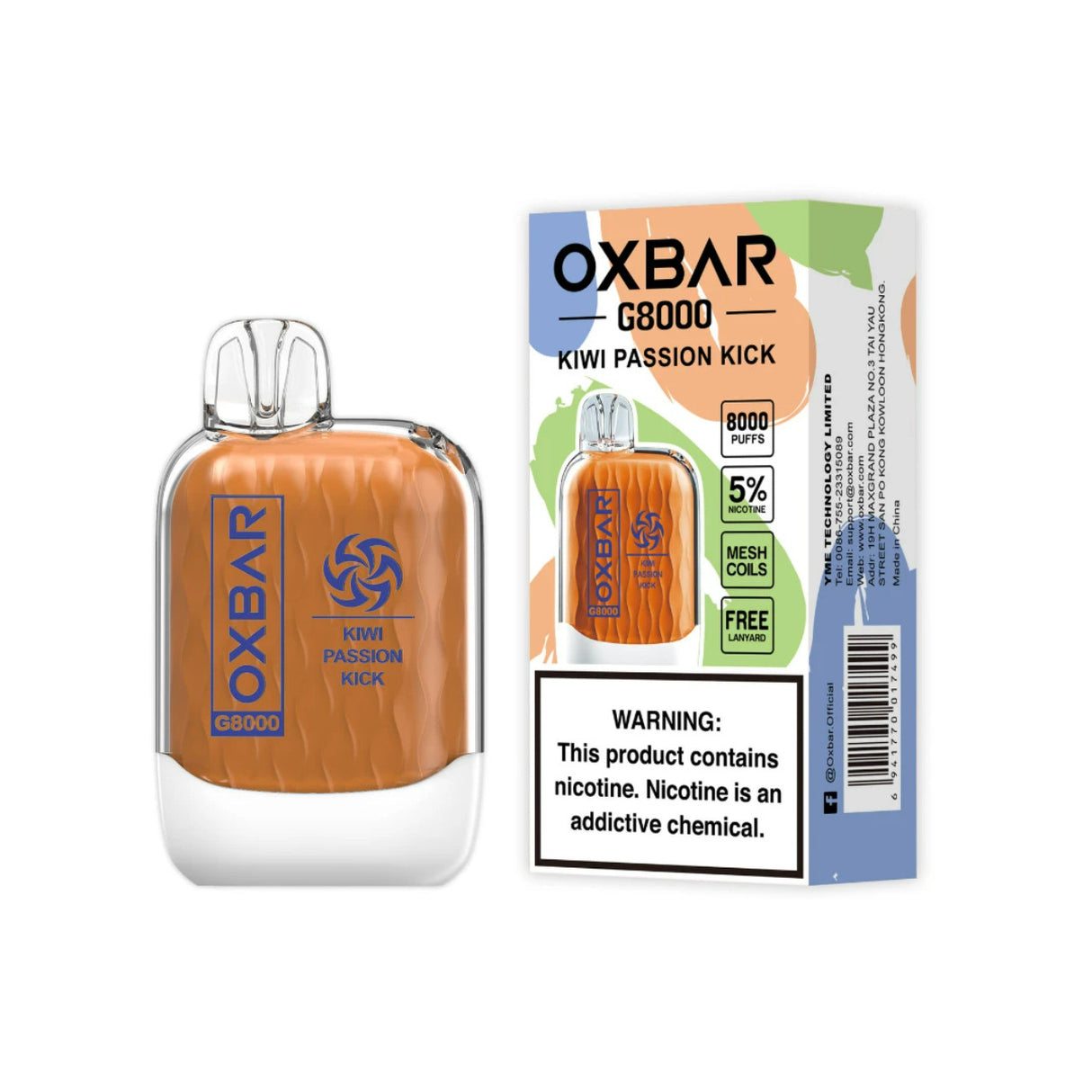 OXBAR G8000 Disposable Device - 8000 Puffs