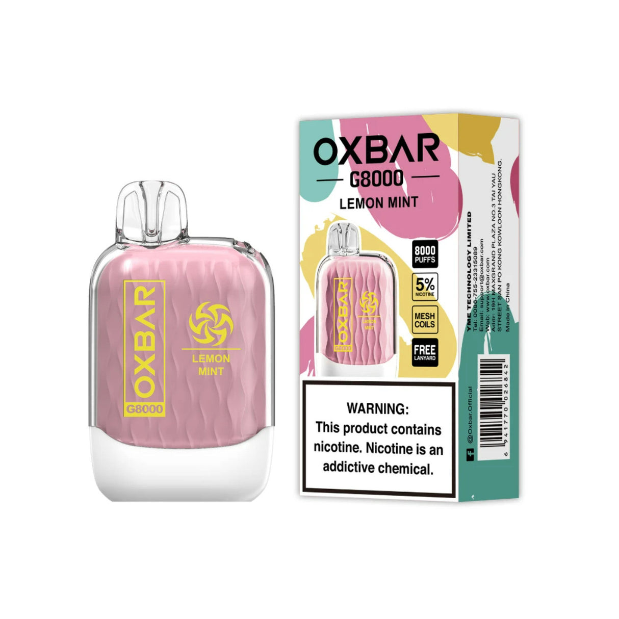 OXBAR G8000 Disposable Device - 8000 Puffs