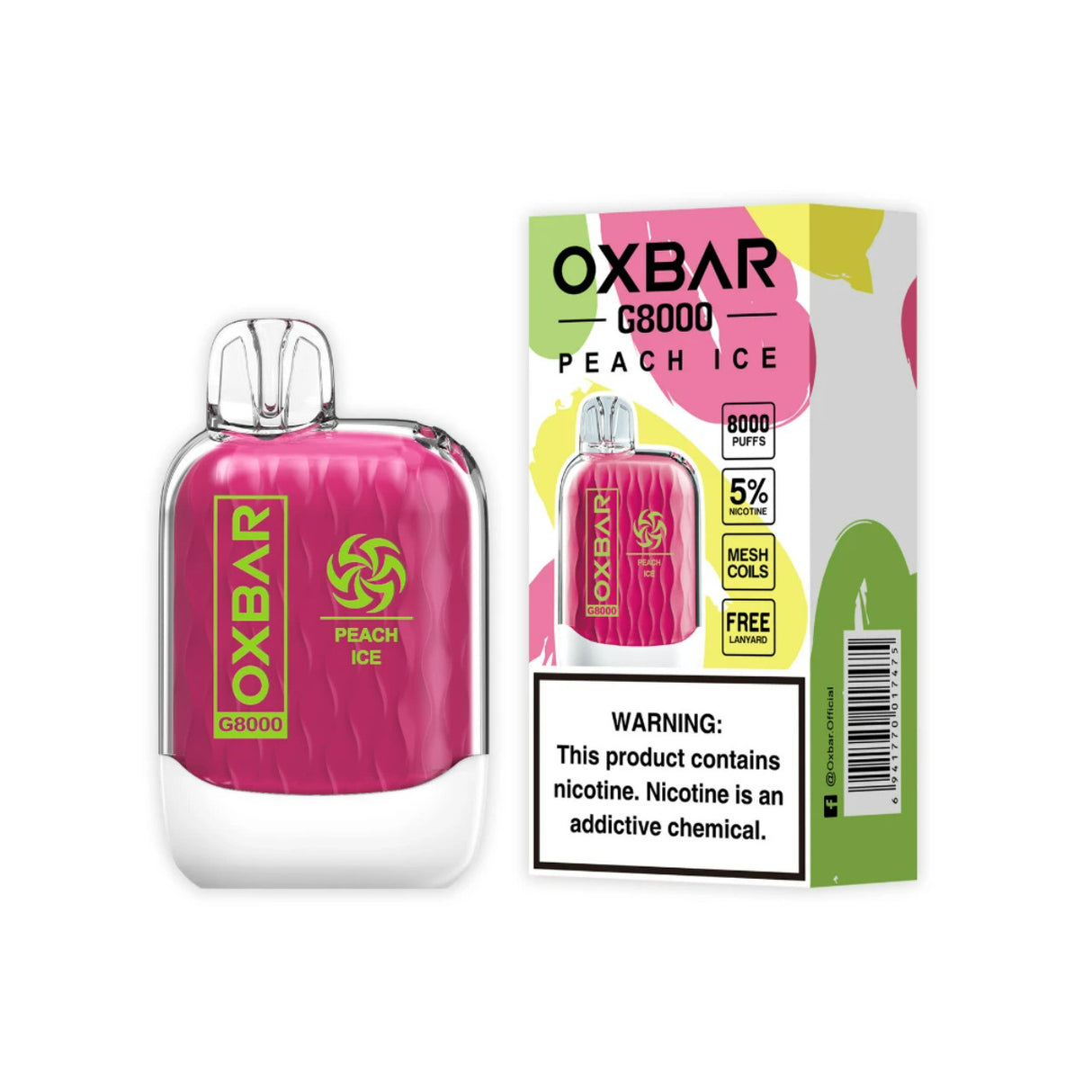 OXBAR G8000 Disposable Device - 8000 Puffs