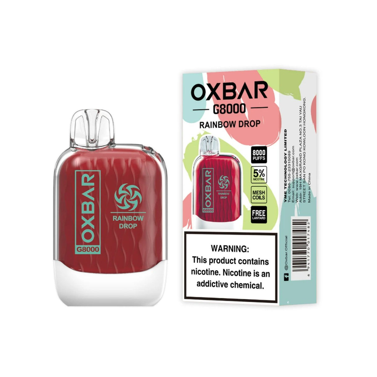 OXBAR G8000 Rechargeable Disposables - 8000 Puffs