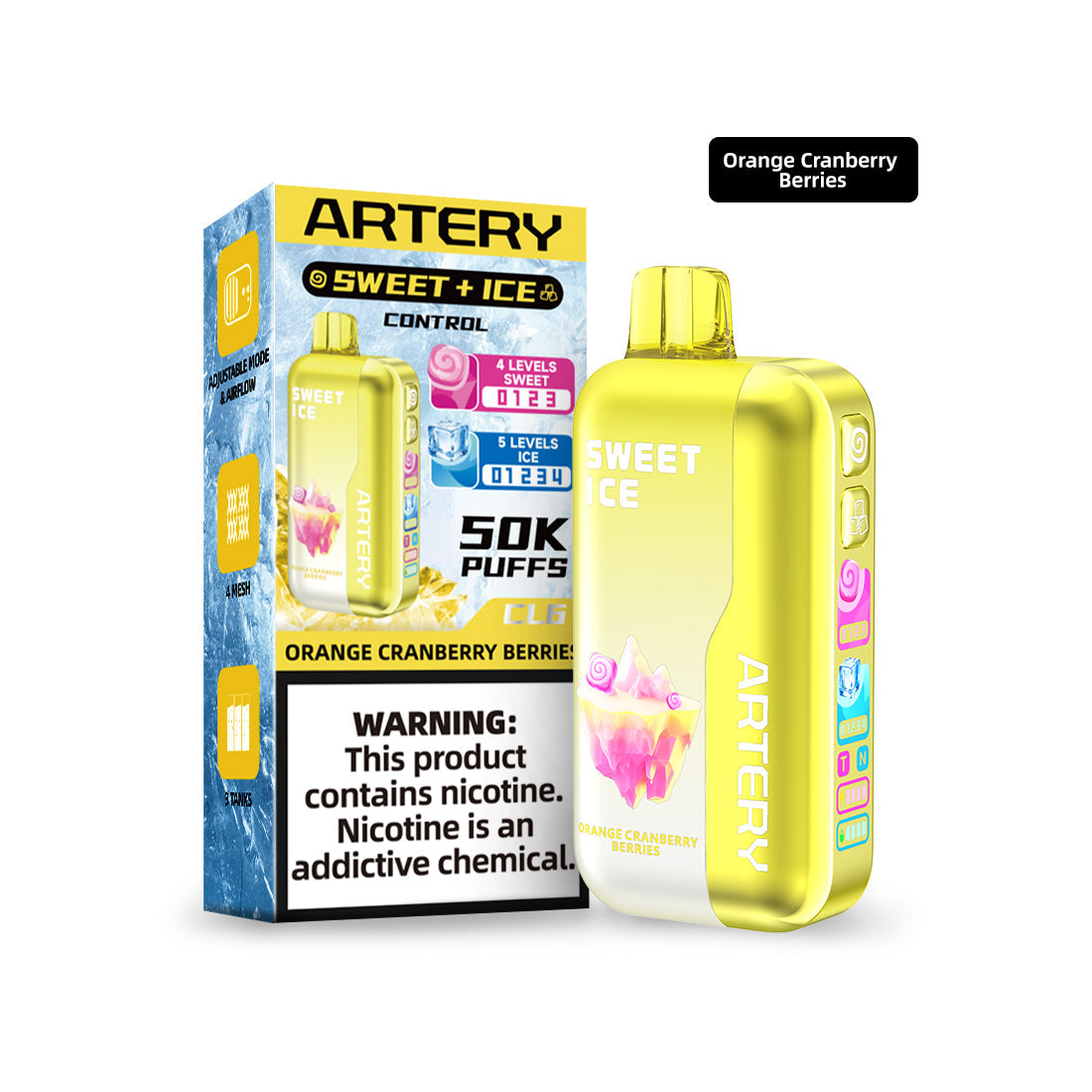 🎁 ARTERY CL6 Sweet & Ice Control Disposable Device - 50000 Puffs (50% off)