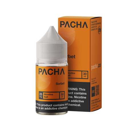 PACHA Sorbet Nic Salt 30mL bottle with a refreshing raspberry and lemonade flavor.