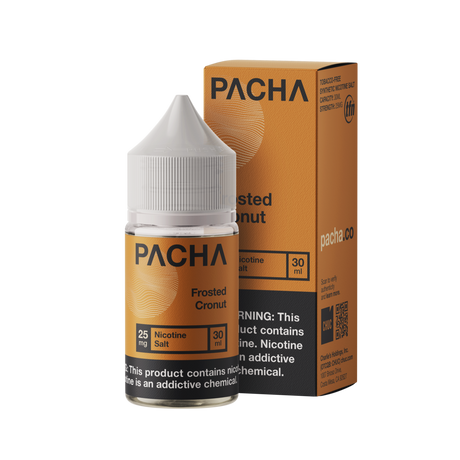 PACHA Frosted Cronut Nic Salt 30mL bottle with dessert flavor.