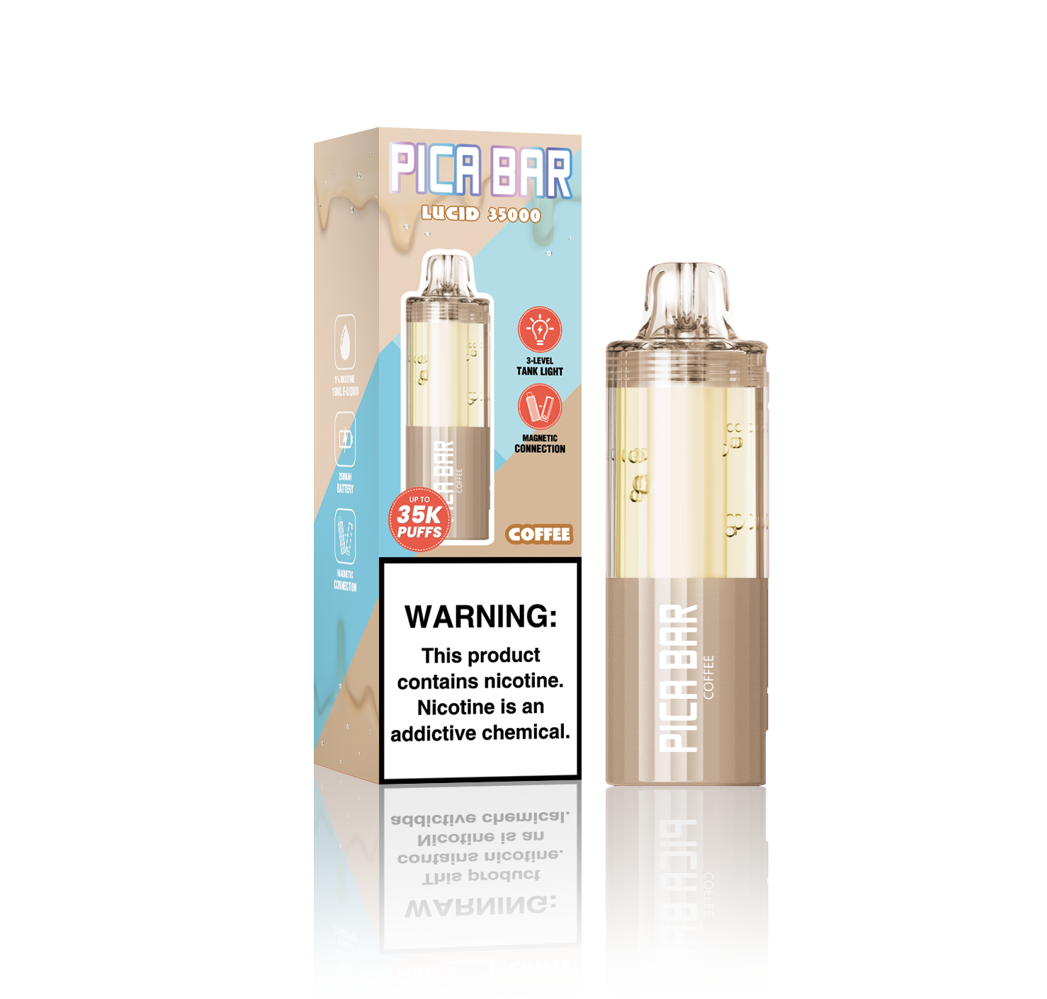PICA BAR Lucid 35K Replacement Pod | 35,000 Puff Refill VapoRider PICA BAR Lucid 35K Replacement Pod | 35,000 Puff Refill VapoRider