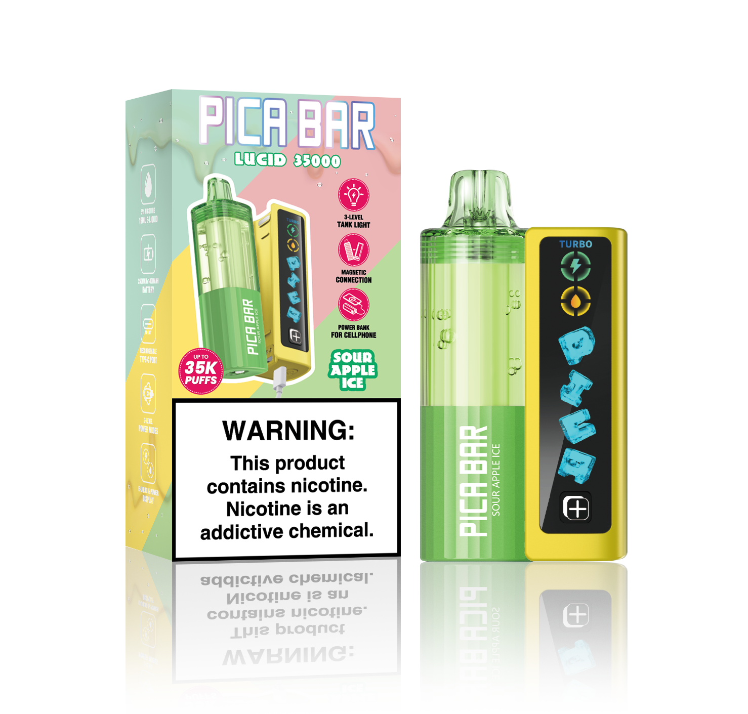 PICA BAR Lucid 35K Kit 35,000 Puff Device with Adjustable Coolness & Smart Features VapoRider PICA BAR Lucid 35K Kit 35,000 Puff Device with Adjustable Coolness & Smart Features VapoRider