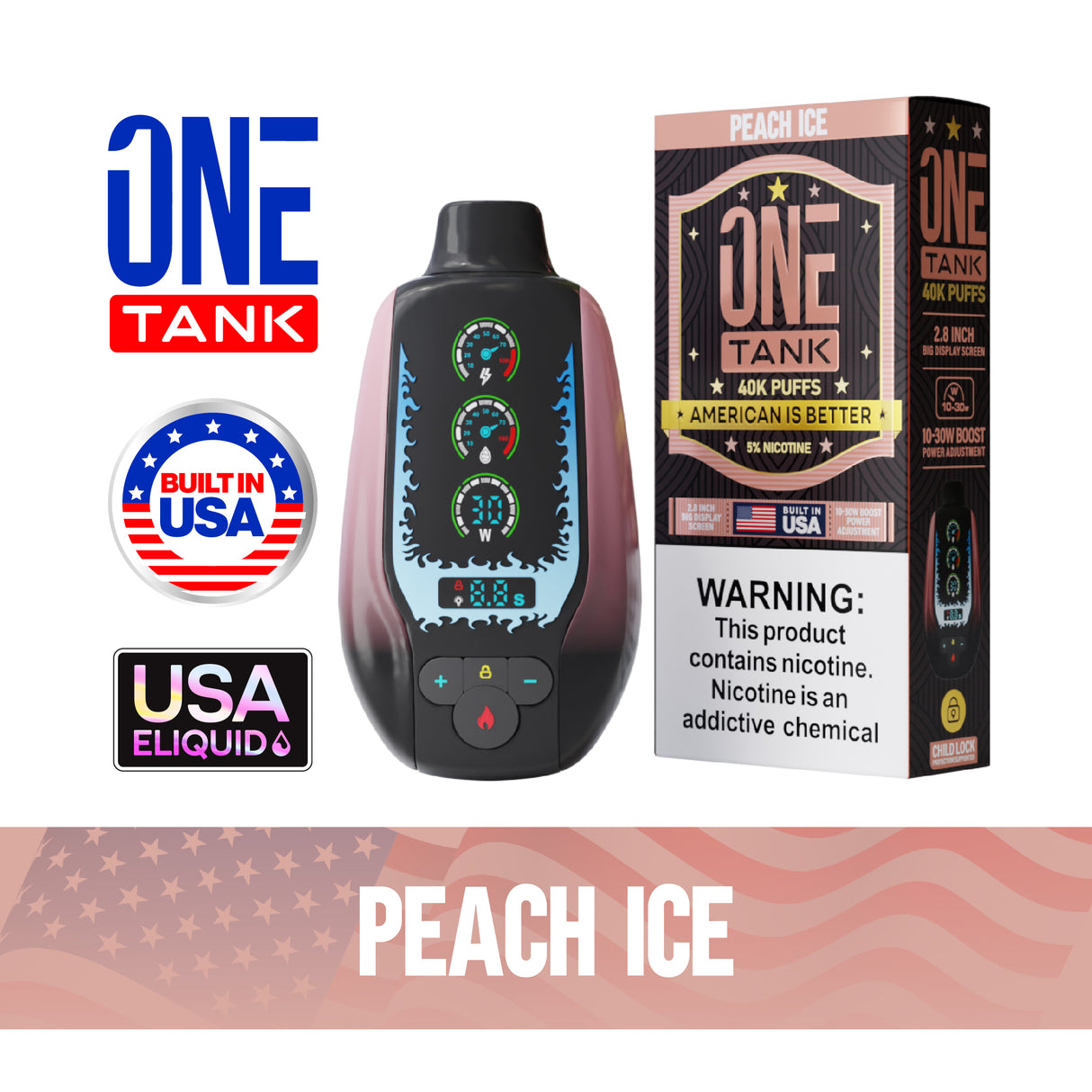 ONE TANK 40K Disposable Device - 40,000 Puffs