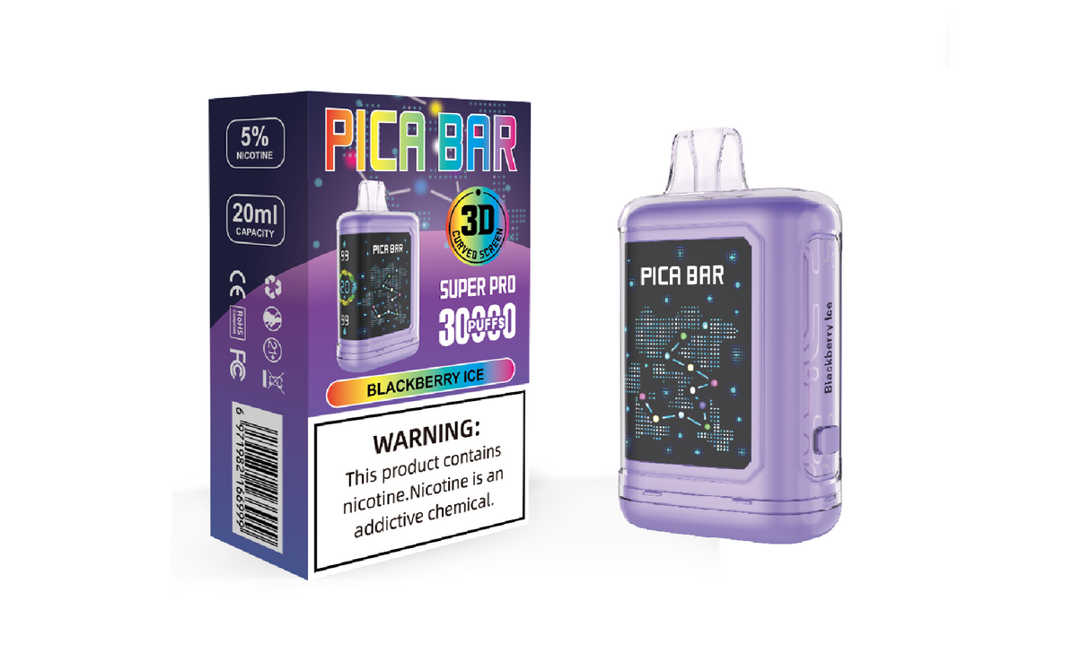 PICA BAR Super Pro 30K Puff Rechargeable Disposable Device - 30000 Puffs