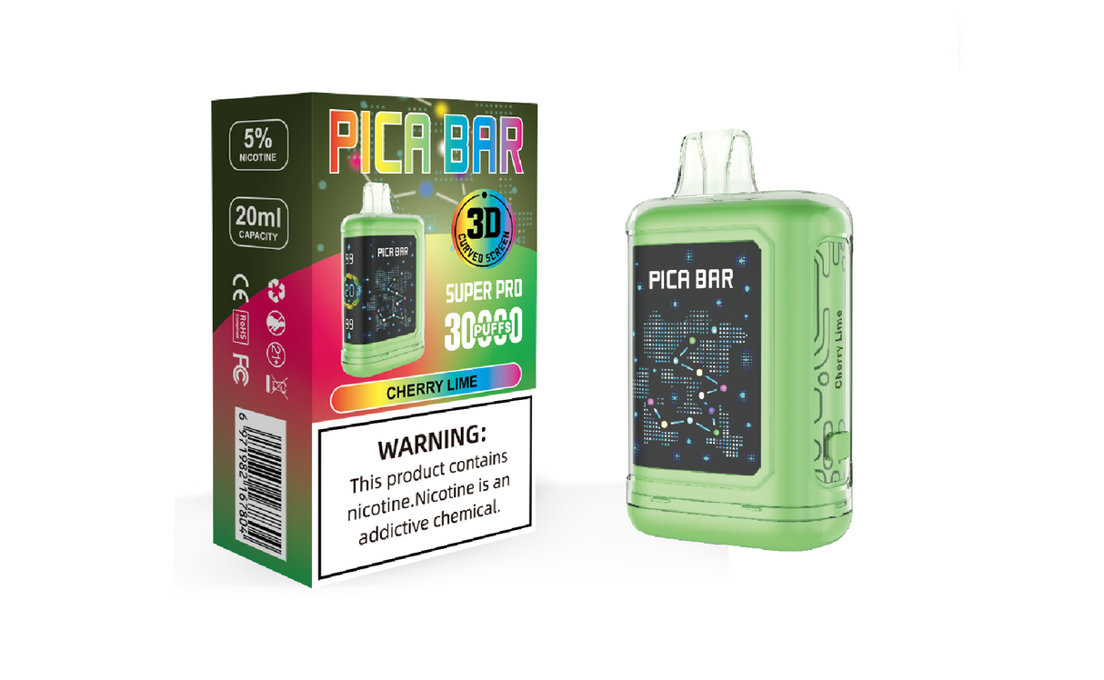 PICA BAR Super Pro 30K Puff Rechargeable Disposable Device - 30000 Puffs