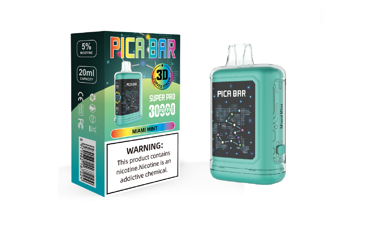 PICA BAR Super Pro 30K Puff Disposable Device - 30000 Puffs