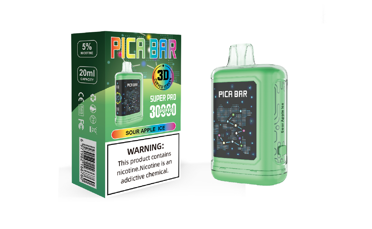 PICA BAR Super Pro 30K Puff Disposable Device - 30000 Puffs