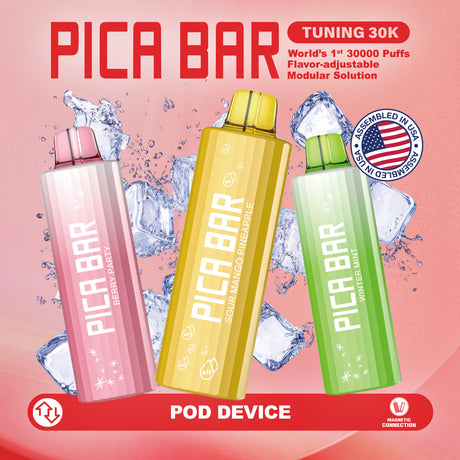 PICA BAR TUNING 30K Puff Disposable Pod with Boost Mode and Magnetic Battery Connection
