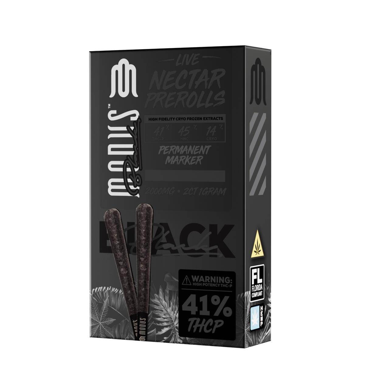 MODUS Black Live Nectar THC-P 1g Pre Rolls - 2 Count