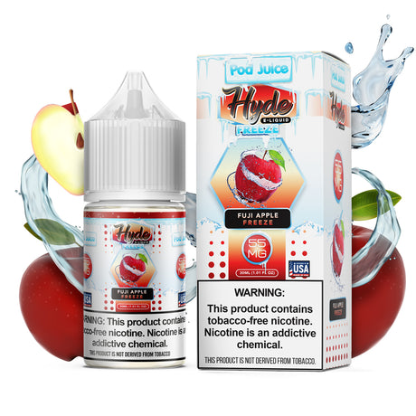 POD Juice X Hyde Fuji Apple Freeze - 30mL Nicotine Salt E-Liquid with Crisp Fuji Apple and Menthol
