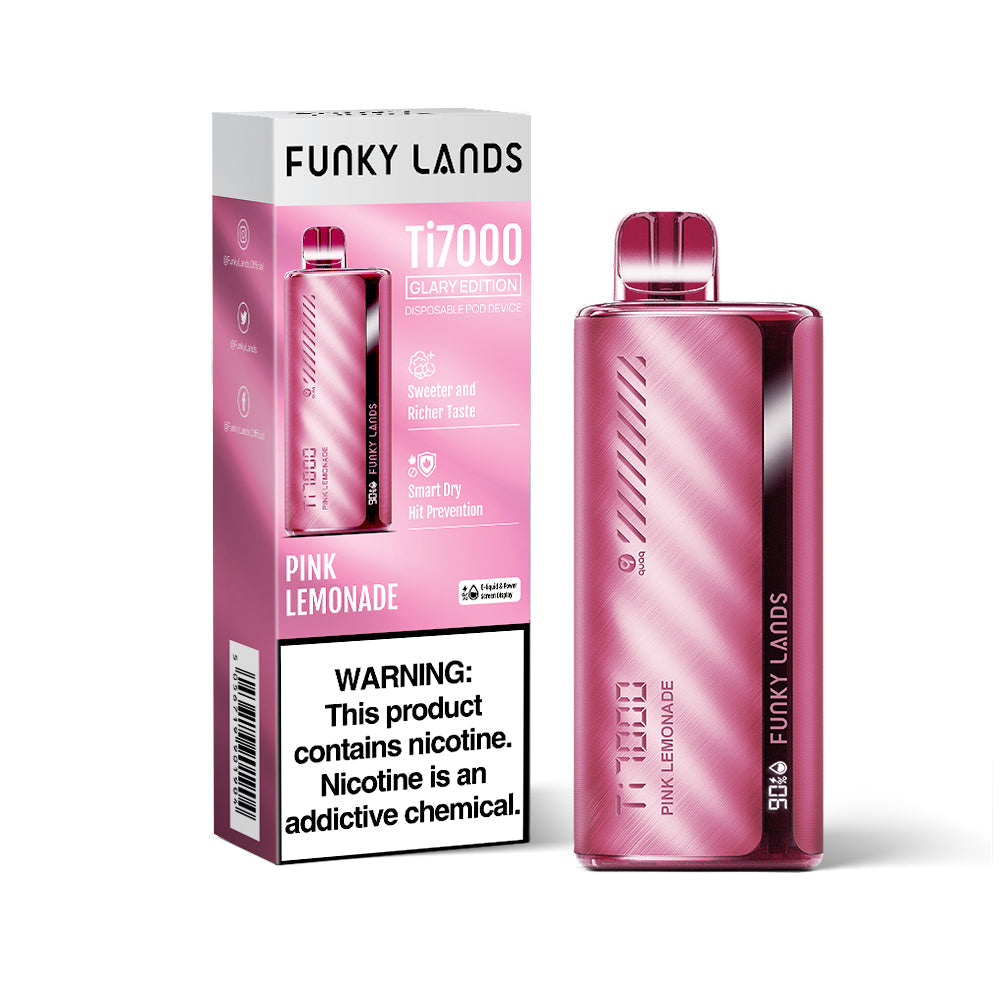 FUNKY LANDS Ti7000 Glary Edition Rechargeable Disposable – 7000 Puffs