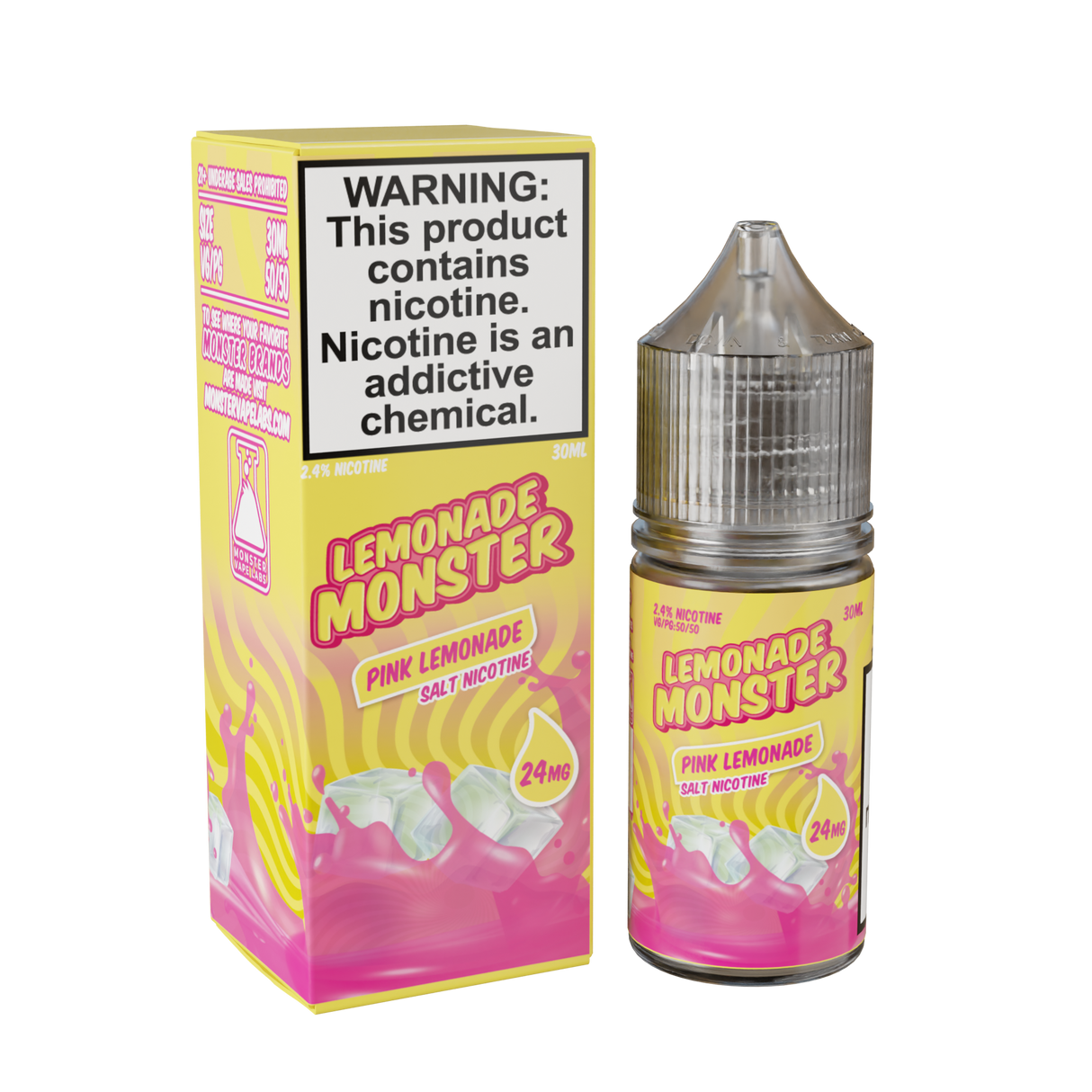 Lemonade Monster Pink Lemonade Salt Nic 30ML – Sweet & Tangy Citrus E-Liquid