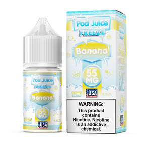 Pod Juice FREEZE Banana 30ML Nicotine Salt – Banana Ice Vape Juice
