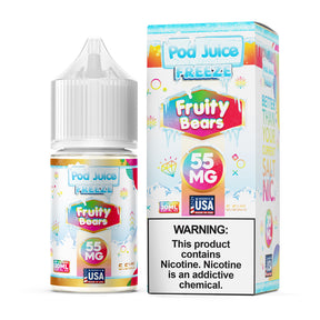 Pod Juice FREEZE Fruity Bears 30ML Nicotine Salt – Gummy Bear Ice Vape Juice