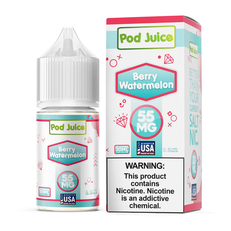Pod Juice SALT Berry Watermelon 30ML Nicotine Salt – Berry Watermelon Vape Juice