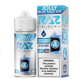 Pod Juice X RAZ Jolly Blue Razz Ice 100ML – Blue Raspberry Menthol Vape Juice