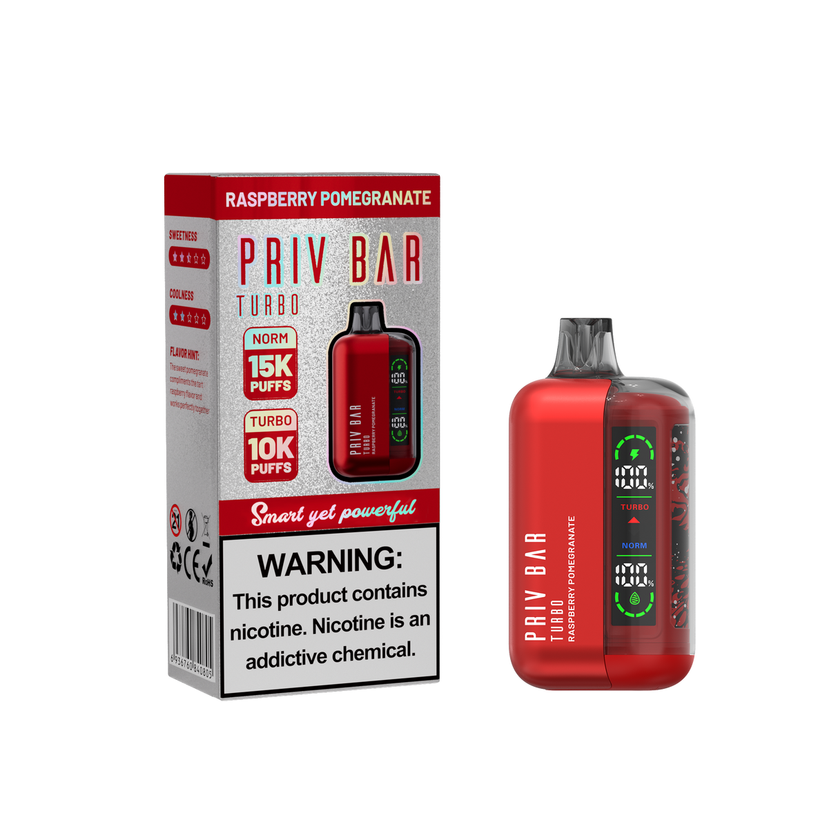 Priv Bar Turbo Disposable Vape Device 15000 Puffs