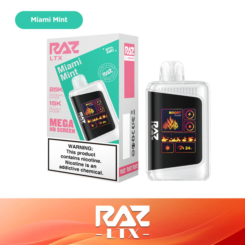 RAZ LTX 25K Puff Disposable Device – 25000 Puffs