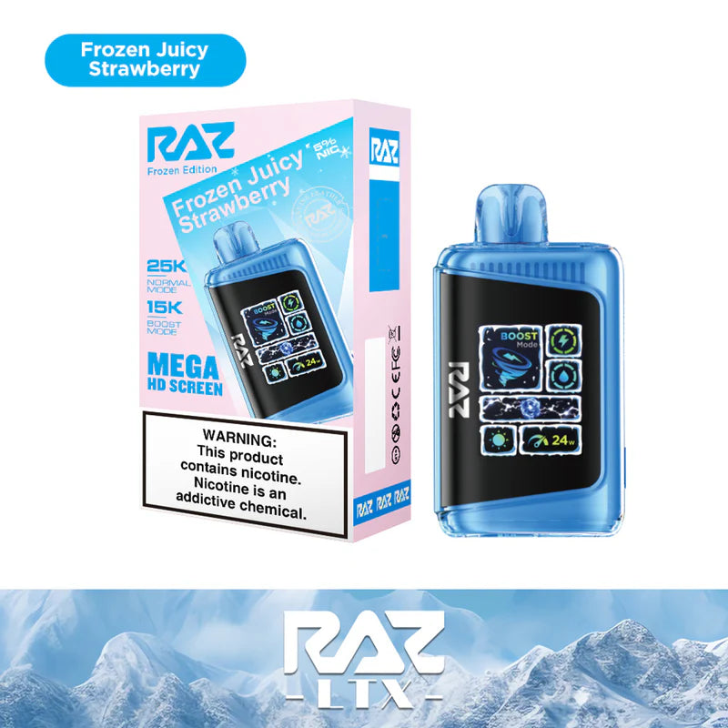 RAZ LTX 25K Puff "Frozen Edition" Disposable Device – 25000 Puffs