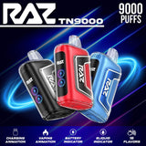 RAZ TN9000 Disposable Vape with E-Liquid and Battery Indicators