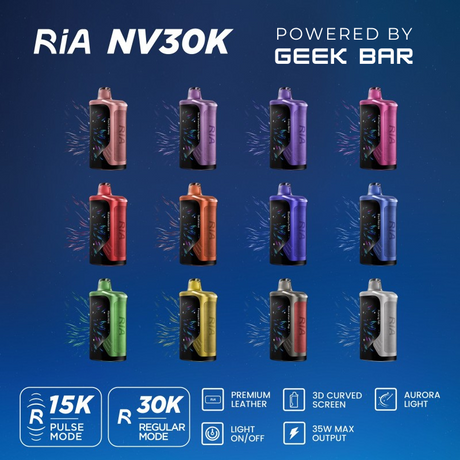 RIA NV30K Puff Powered By GEEK BAR Disposable Device – 30,000 Puffs