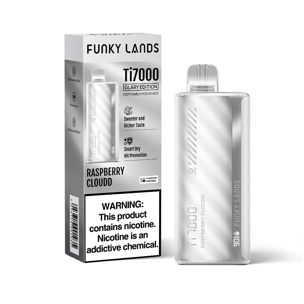 FUNKY LANDS Ti7000 Glary Edition Rechargeable Disposable – 7000 Puffs