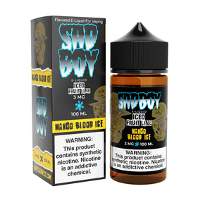 SADBOY E-Liquid Mango Blood ICE 100ML bottle from the Iced Fruit Line Series.