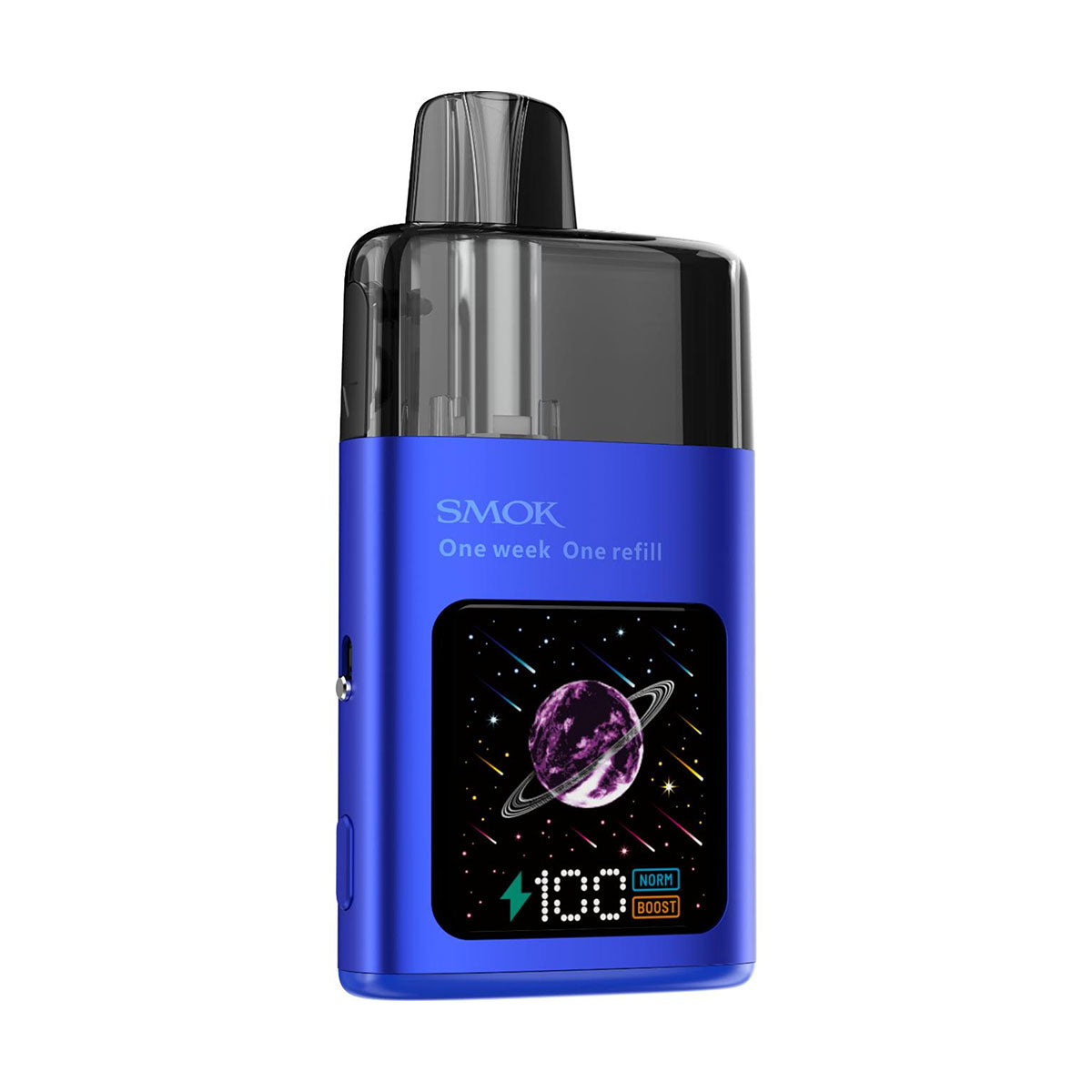 smok vape refill TFOS Pod Kit – 10mL | Boost & Normal Modes Blueberry Punch Flavor:Black Blue Razz Ice BV 18650 battery 3000mAh