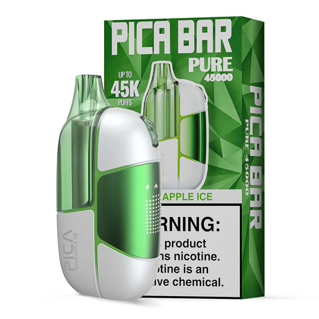 Assembled in USA | PICA BAR “Pure” 45K Puff Disposable Device - 45,000