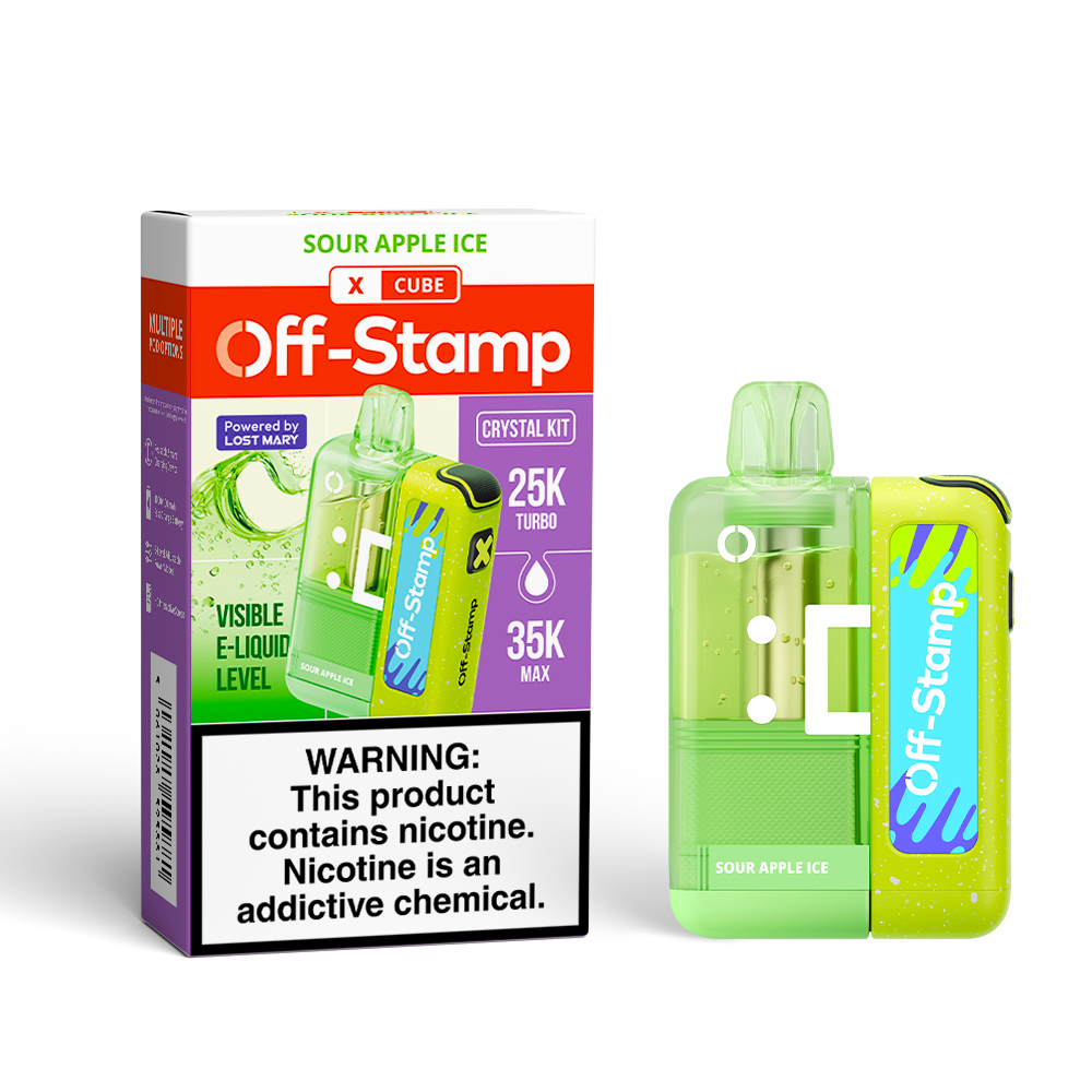 Off-Stamp X-CUBE "CRYSTAL CUBE" 35K Disposable KIT Powered By LOST MARY – 35000 Puffs