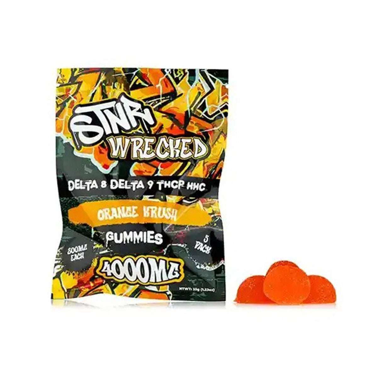 STNR CREATIONS Wrecked Gummies 4000mg - 5 Count