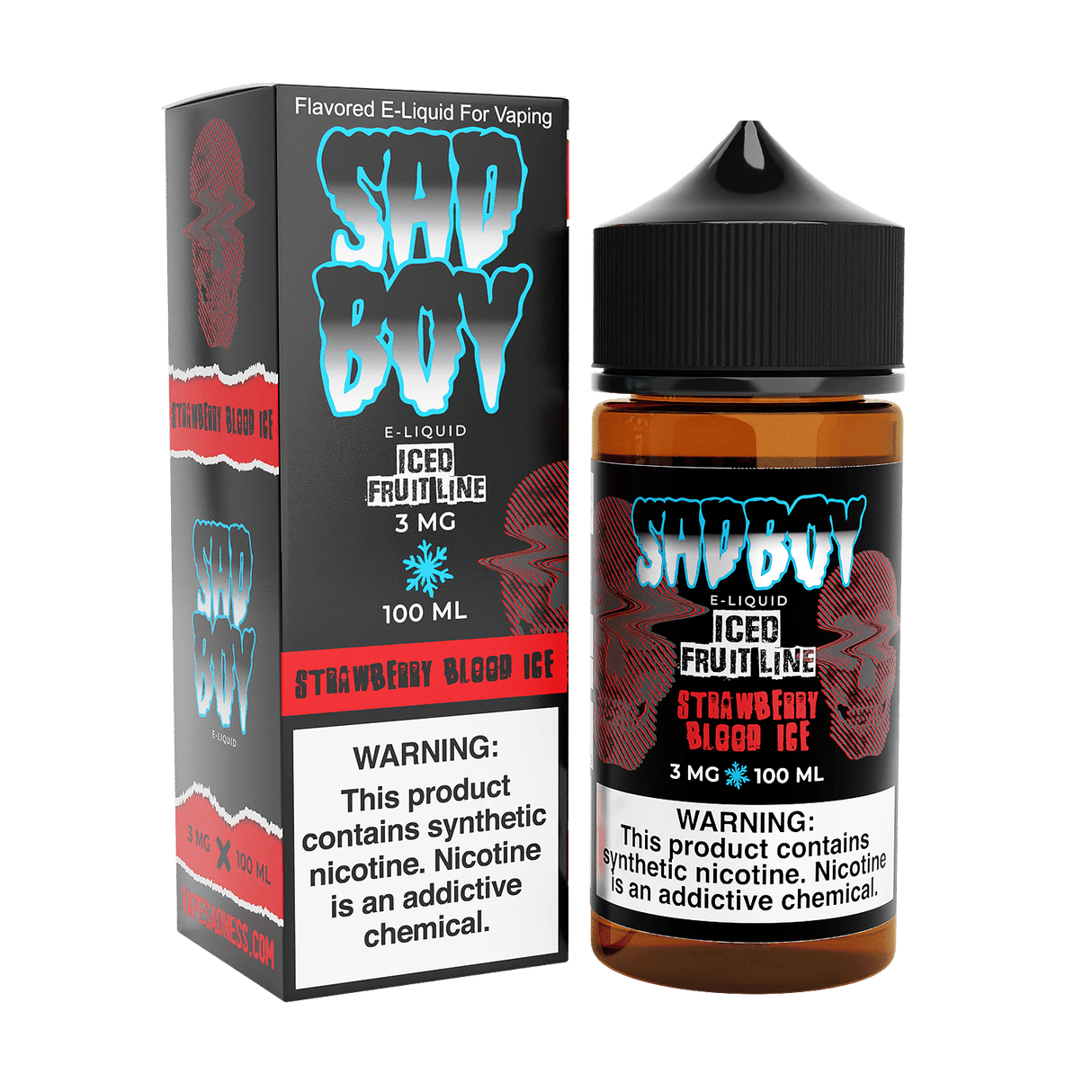 SADBOY E-Liquid - Strawberry Blood ICE 100ML -  Iced Fruit Line Series