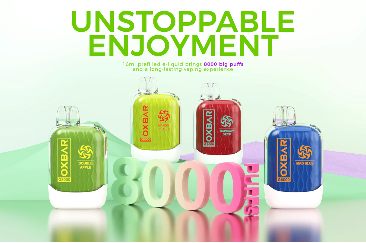 OXBAR G8000 Rechargeable Disposables - 8000 Puffs