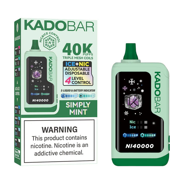 KADOBAR NI40K Nic + Ice Control Disposable Device - 40000 Puffs