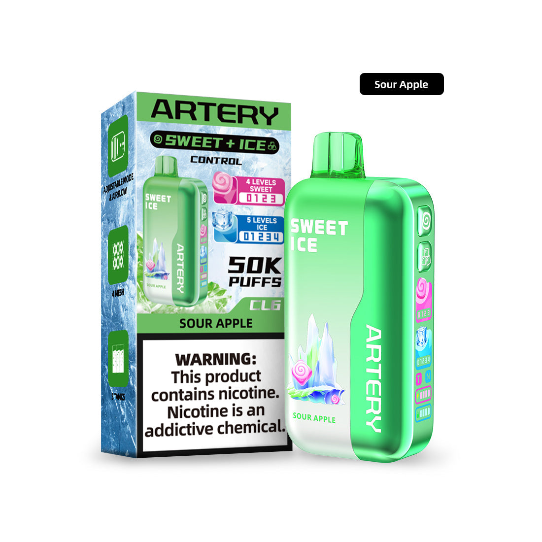 🎁 ARTERY CL6 Sweet & Ice Control Disposable Device - 50000 Puffs (50% off)