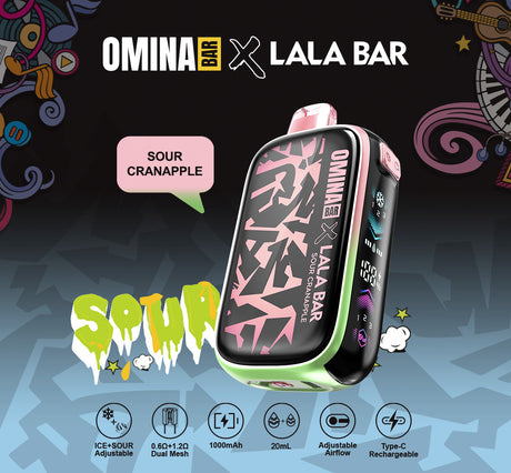 OMINA BAR x LALA BAR 40K Puff Disposable Device - 40000 Puffs