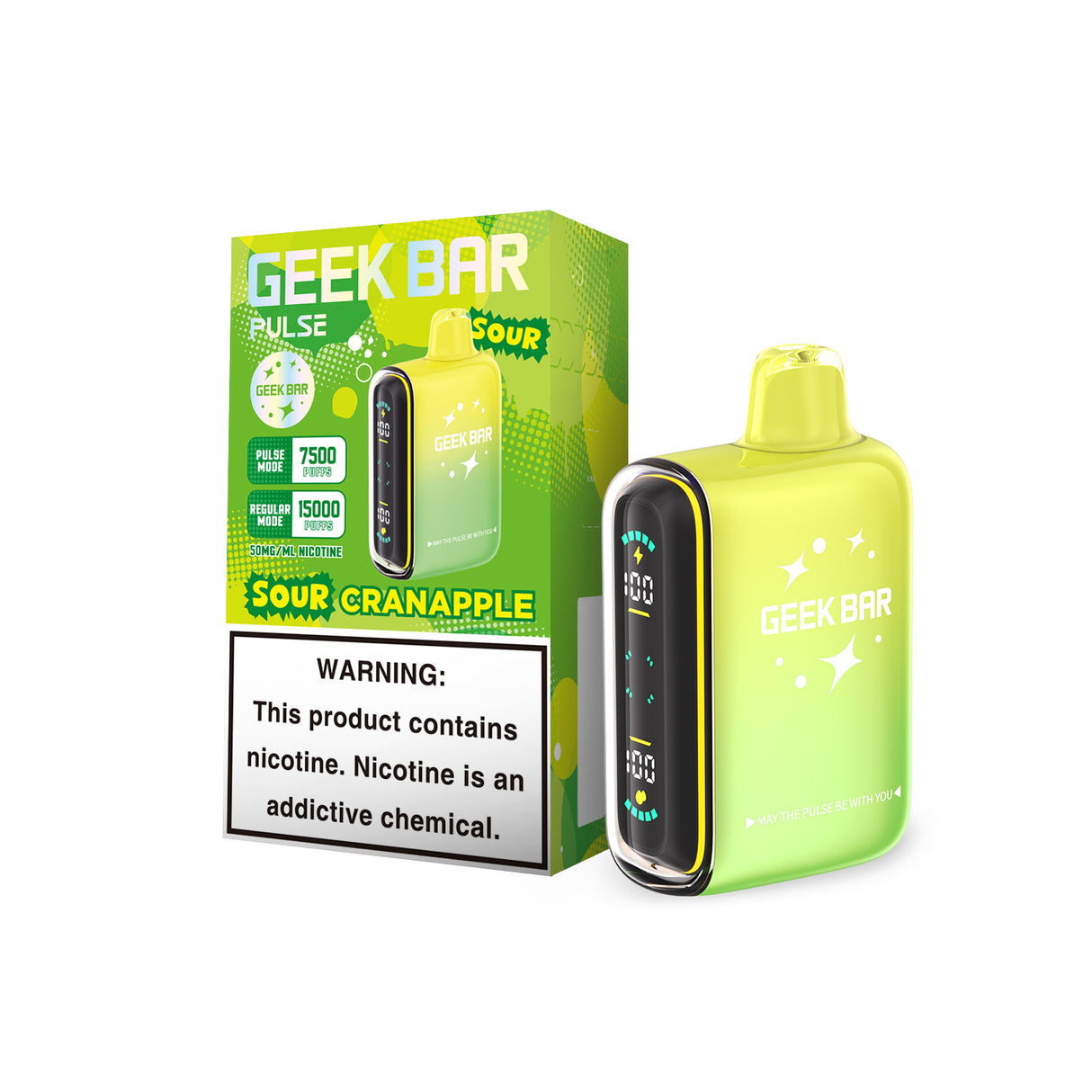 Geek Bar Pulse 15000 Sour Edition Rechargeable Disposable Device – 15000 Puffs