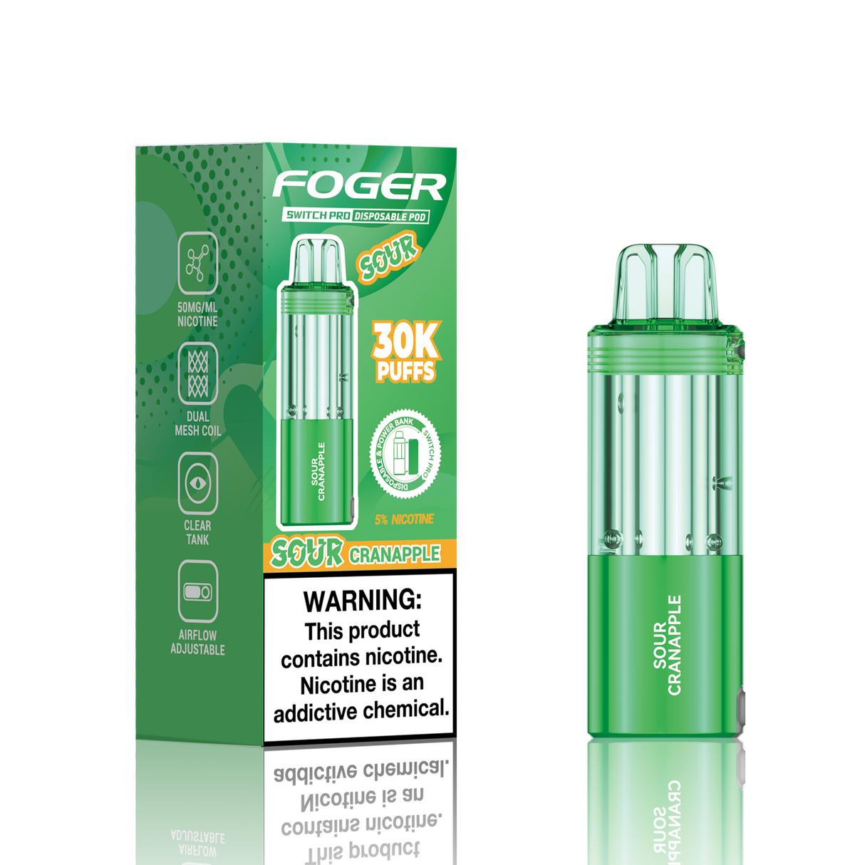 FOGER Switch Pro 30K Disposable Device POD - 30,000 Puff