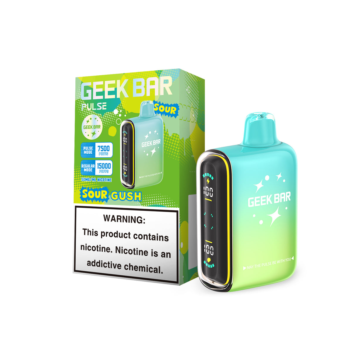 Geek Bar Pulse 15K Sour Edition Disposable Device – 15000 Puffs